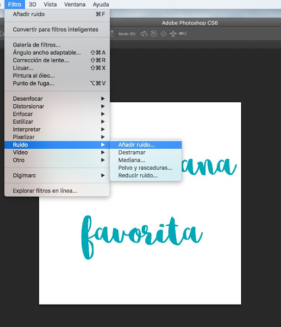 Hacer letras con purpurina en Photoshop