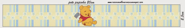 Winnie the Pooh Bebé: Etiquetas para Candy Bar para Imprimir Gratis.