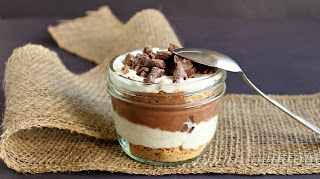 Individual Chocolate Pudding Cheesecake Parfaits