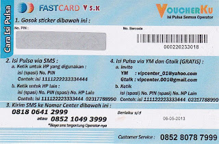 FastCard Voucher Fisik Pulsa