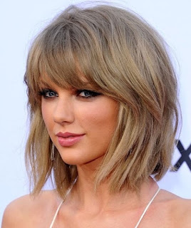 model Rambut Tailor Swift bob