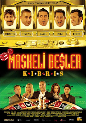 maskeli beşler kıbrıs sinema filminin afişi