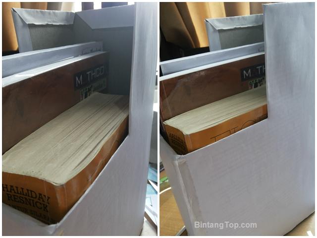 DIY ORDNER Box File Rak Buku dari Kardus Sepatu Bekas 