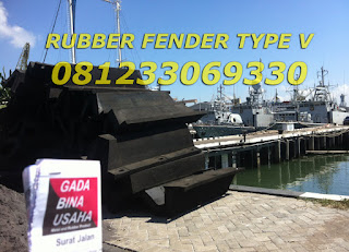 Rubber Fender Type V, Rubber Bumper Pelabuhan, Rubber Fender Indonesia