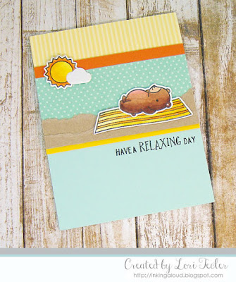 Have a Relaxing Day card-designed by Lori Tecler/Inking Aloud-stamps and dies from Lawn Fawn