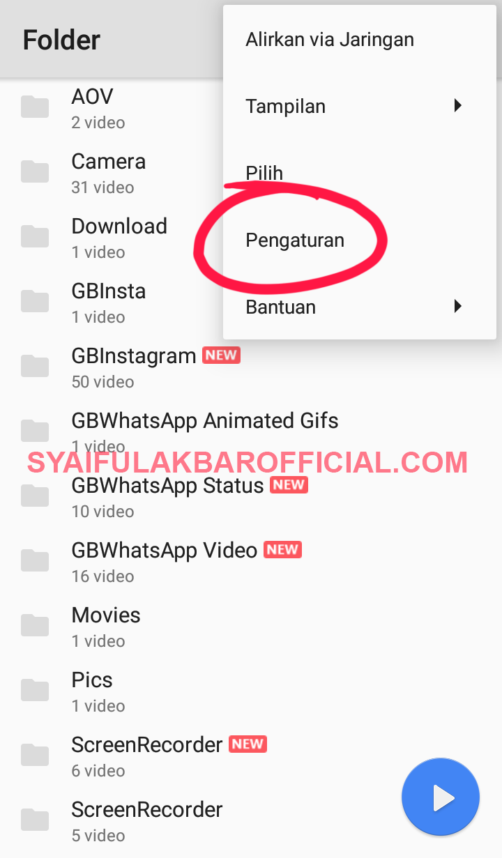 Cara Mengatasi Video Di SD CARD Tidak Muncul/Tidak Terbaca Pada Aplikasi MX PLAYER