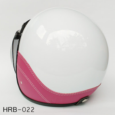 Jual Helm Retro White SK Pink