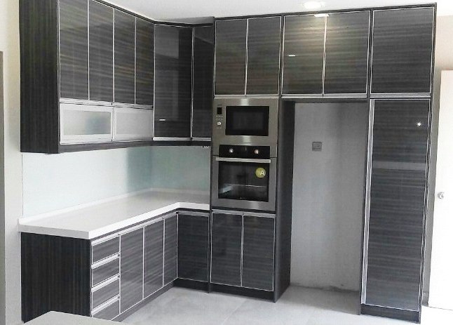 50 kabinet  dapur minimalis dari kayu aluminium modern 