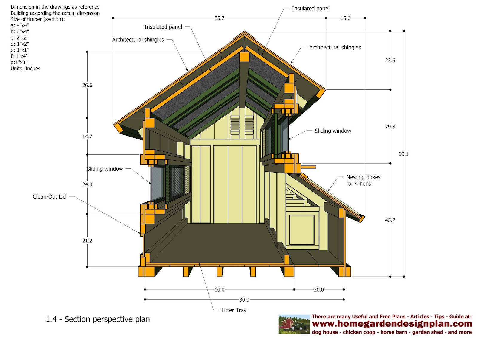 T200 - Chicken Coop Tractor Plans - Free Chicken Coop Plans - How To ...