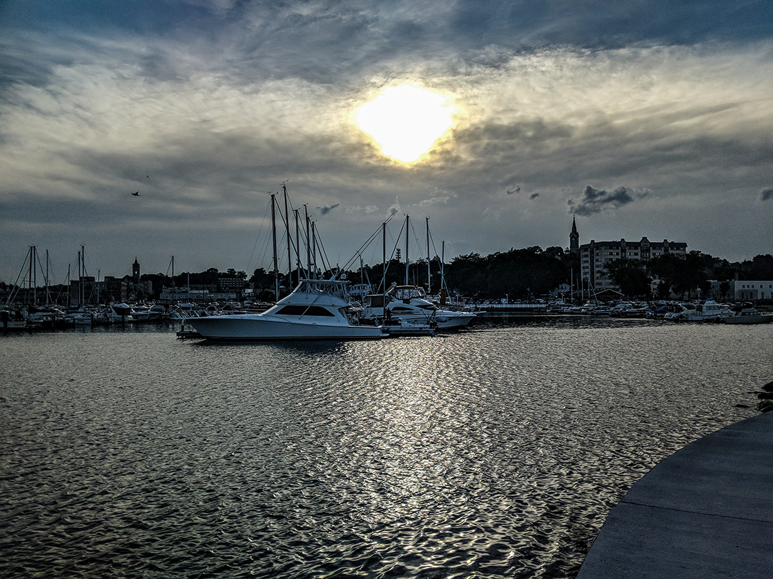 boats in slips in marina