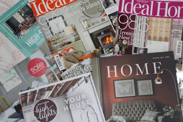 Home magazines and autumn home interior