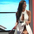 Italian news presenter Barbara Francesca Ovieni accidentally flashes her underwear on live TV