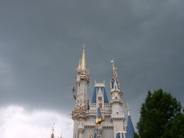 Cinderella Castle Cloudy Day Magic Kingdom Walt Disney World