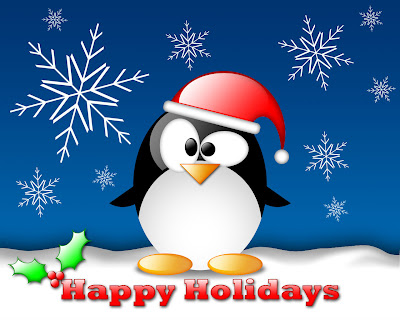 Wallpapers  Linux on Linux Tux Christmas Wallpaper