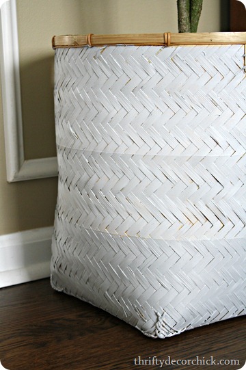 DIY ombre basket planter