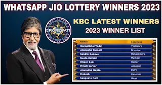 Check KBC Lottery Winner Number List