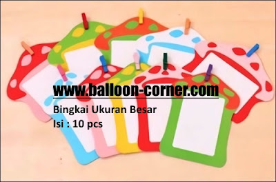 Bingkai Foto Gantung + Penjepit Kayu - Balloon Corner