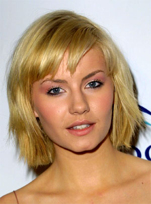 Medium Length Hairstyle. hairstyle with translucent bangs