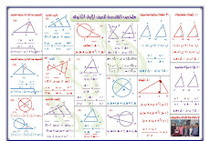 ورقة واحدة فقط ملخص هندسة اولى ثانوى ترم اول 2019 مستر احمد فكرى