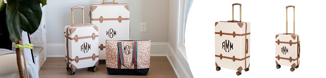 personalized travel bags in home