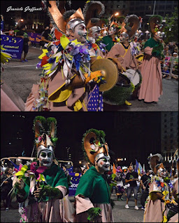 Desfile Inaugural del Carnaval. Uruguay. 2017.Murga Diablos Verdes