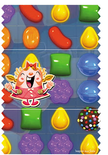 Candy Crush Party Free Printable Labels.