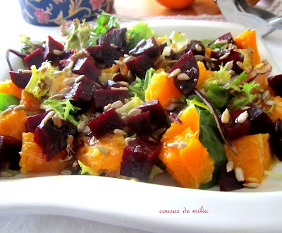 Ensalada de remolacha y naranja