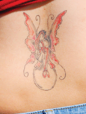 Female With Back Body Tattoos With Fairy Tattoo Styles By ryntept on