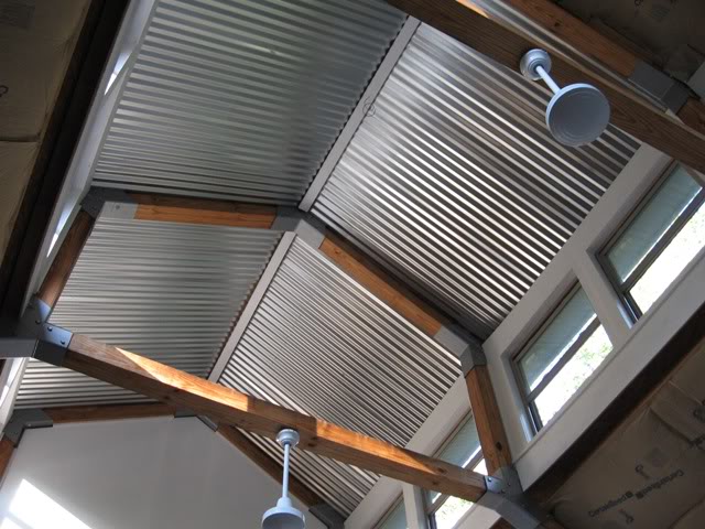 the gentry joint project: corrugated steel ceilings
