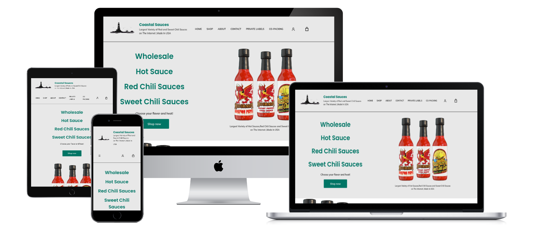 Experience Building a Custom Hot Sauce Wholesale Website For USA.