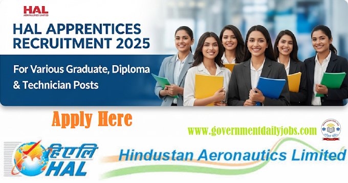 HAL Apprentices Recruitment 2025 for Various Graduate, Diploma & Technician Posts