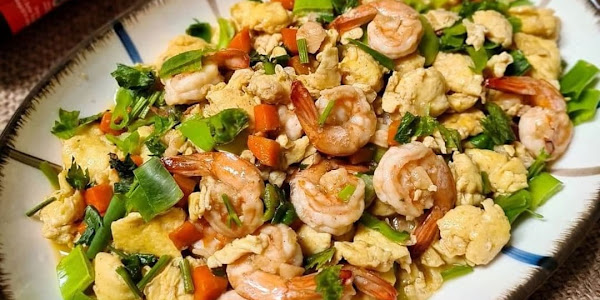 Resep Orak Arik Telur Udang