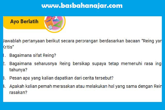 Kunci Jawaban Pendidikan Kepercayaan Kelas 5 Halaman 7 - 8 Ayo Berlatih Pelajaran 1
