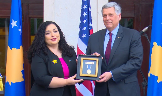 Kosovo awards Presidential Medal to President Joe Biden's son