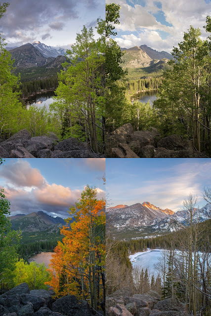 colorado 4 seasons autumn winter fall spring summer bear lake RMNP rocky mountain national park 