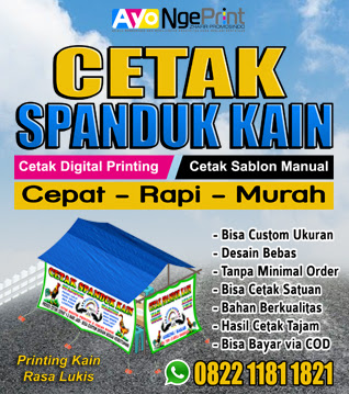 Cetak Spanduk Kain Pecel Lele di Batang