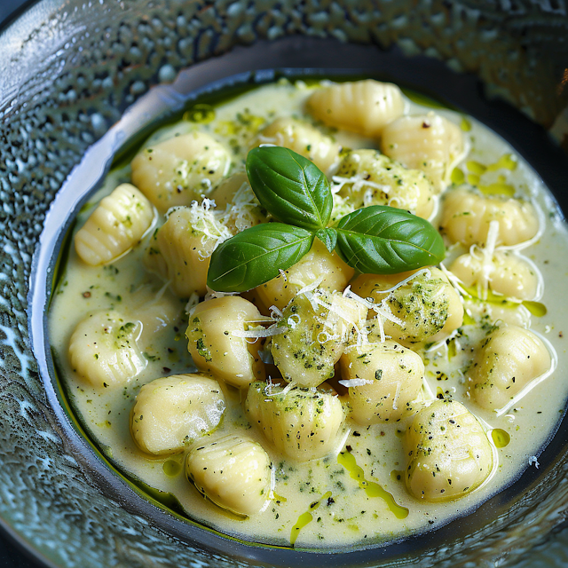 gnocchi w sosie śmietanowym