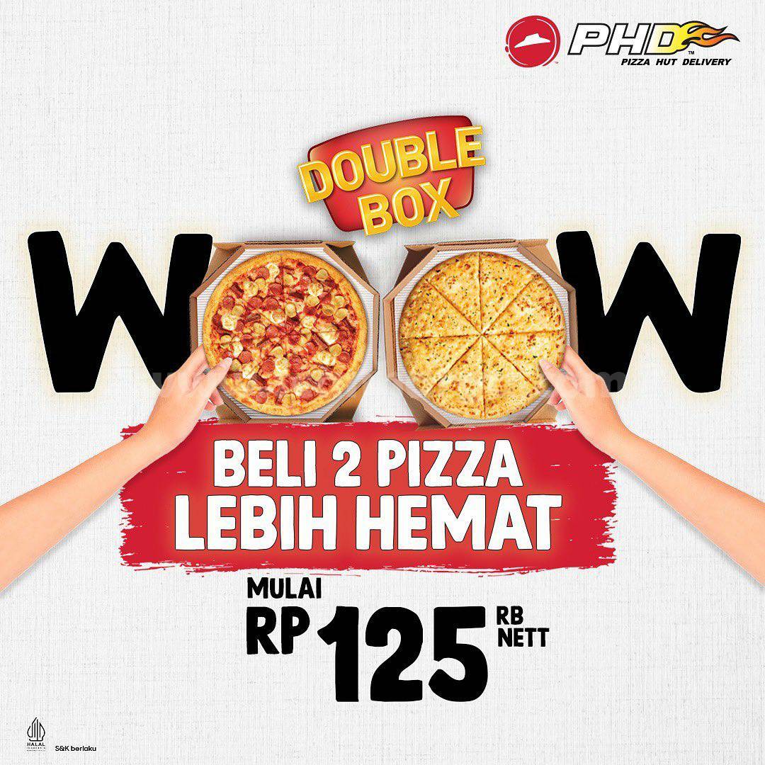 PHD Promo Double Box - Beli 2 Pizza Lebih Hemat mulai 125RIBU