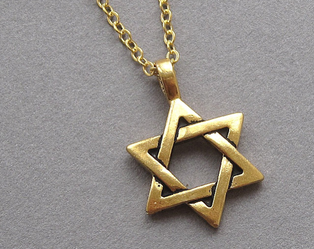 Jewish jewelry pendant