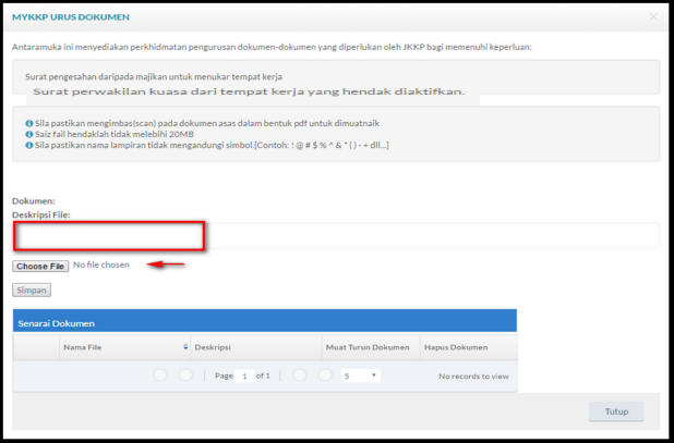 Cara Upload Surat Wakil Di Dalam Website Mykkp