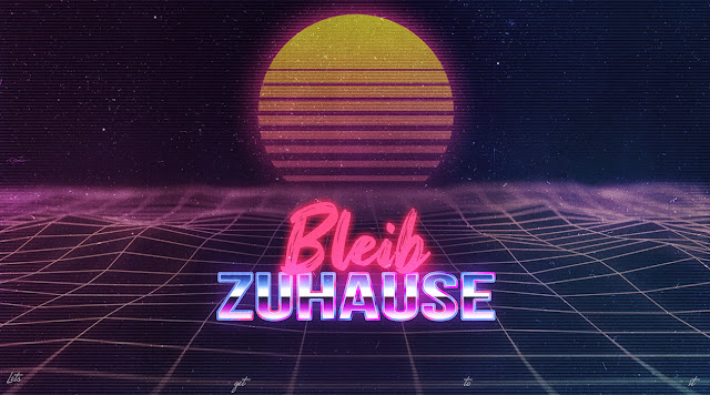 Stay Home 80s Retro Style Photoshop Tutorial Germany