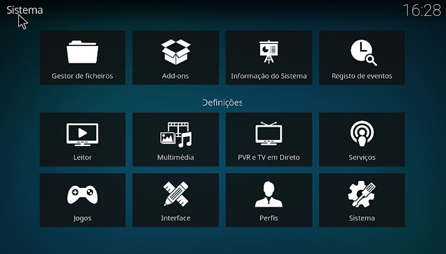 Como mudar o modo de exibição no Kodi