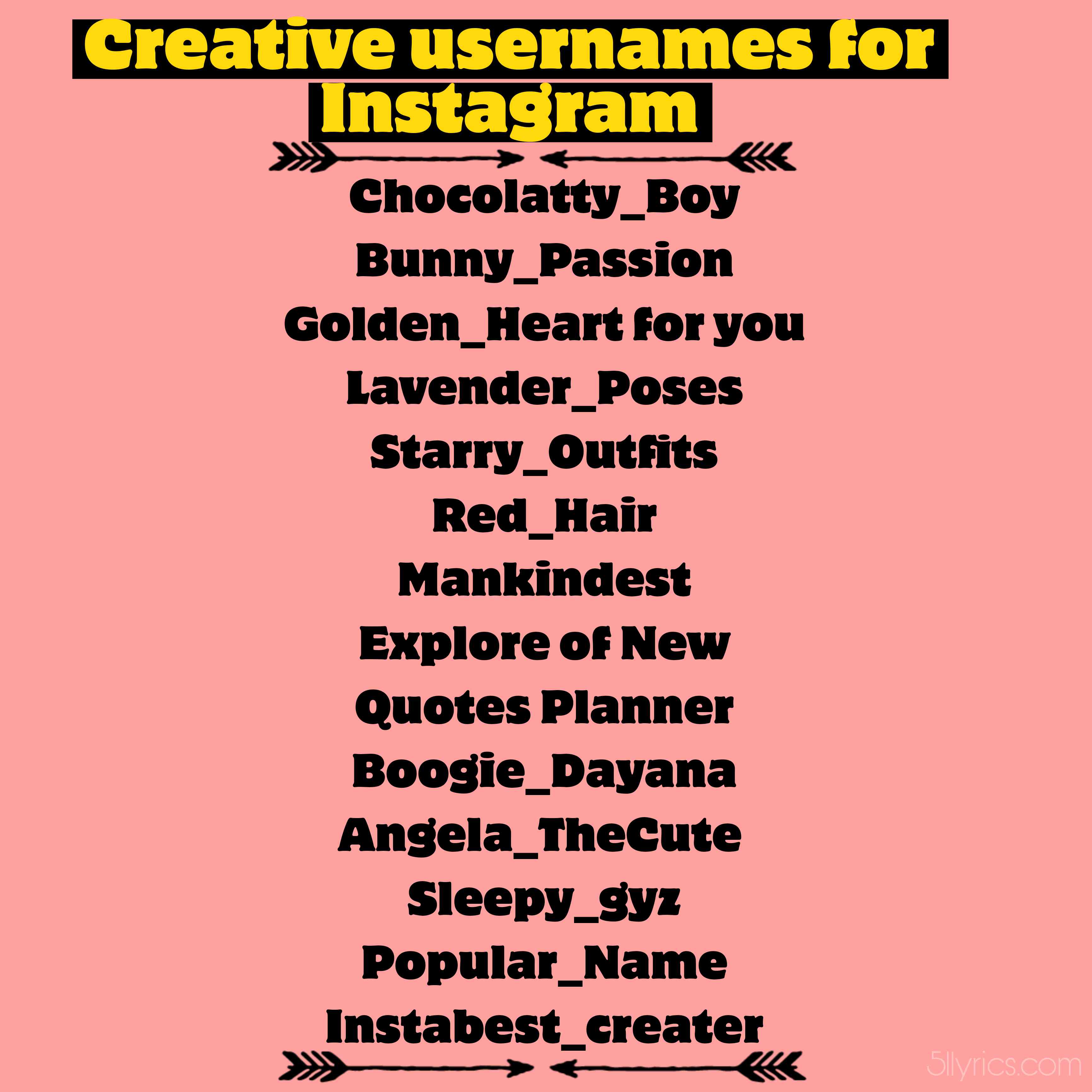 Creative usernames for Instagram