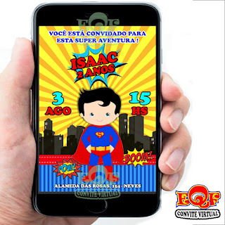 Convite Virtual Superman Baby, #convitevirtual, #conviteinfantil, #convitevirtualinfantil, #superman, #convitevirtualsuperman, #convitesuperman, #convitedigitalsuperman