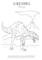 Coloriage de l'herrerasaurus