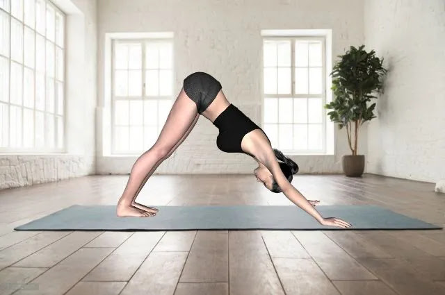 Downward Dog Pose Yoga  for Weight Loss
