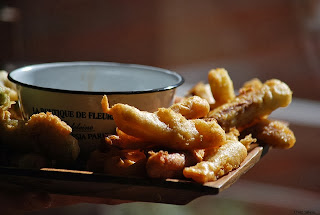 Tempura Santa Rita de verduras y calçots.