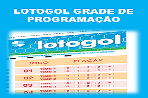 Programação da lotogol 1033 grade dos próximos 5 jogos