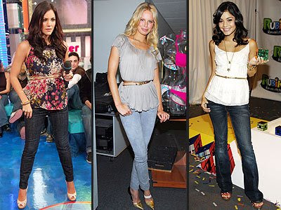 vanessa hudgens style of clothes. looking skinny jean style,