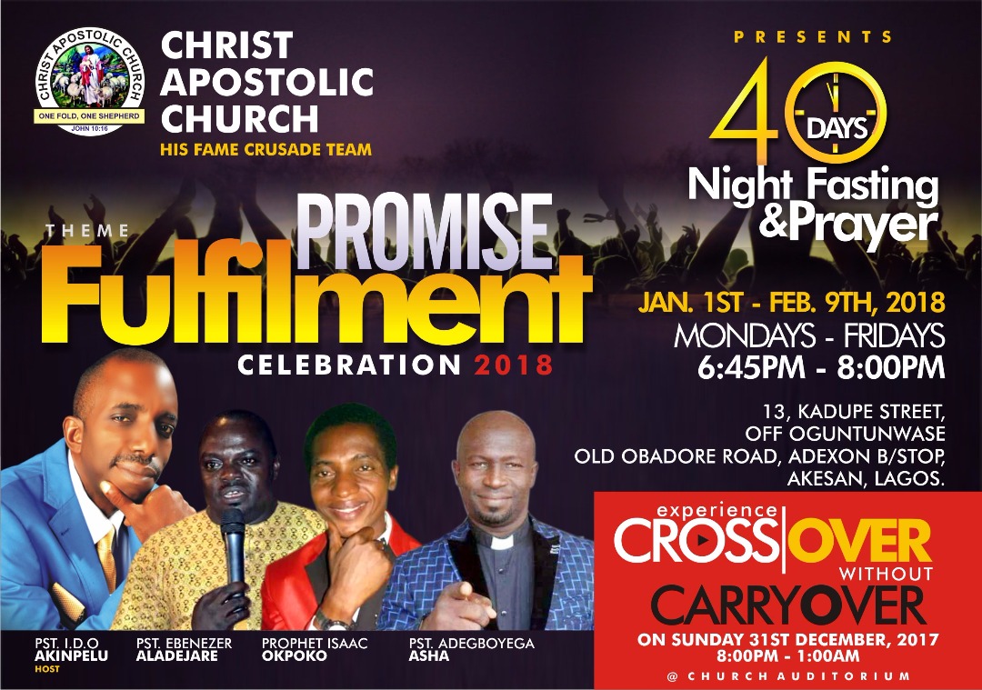 40days programme of CAC His Fame House continues today ...